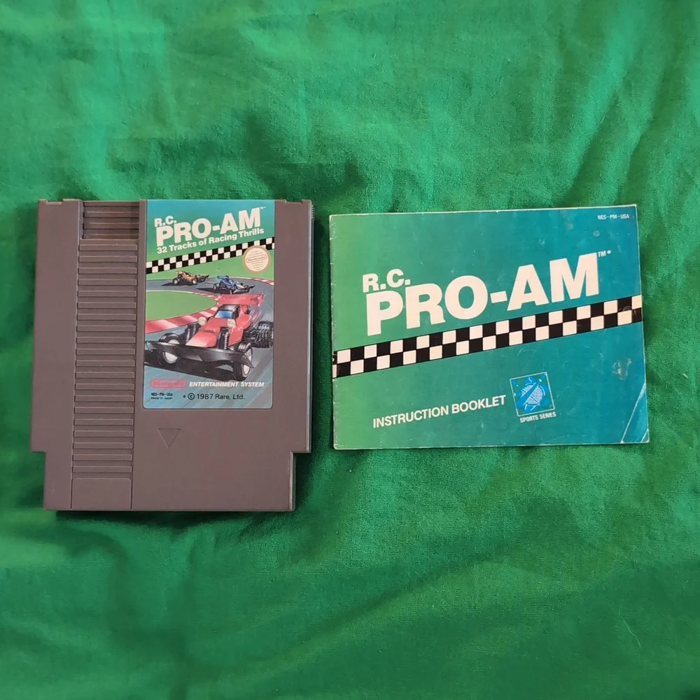RC Pro Am for the NES Video Game with Manual
